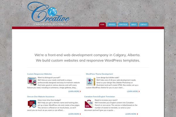 Merchant theme site design template sample