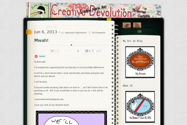 Diary theme site design template sample
