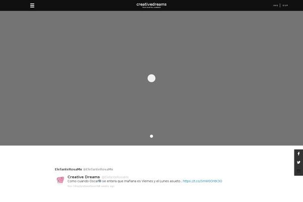 Creative theme site design template sample
