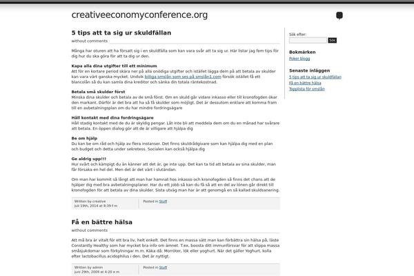 Ephemeris theme site design template sample