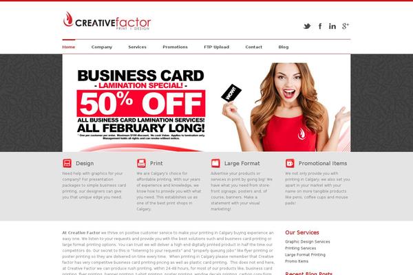 Clarity theme site design template sample