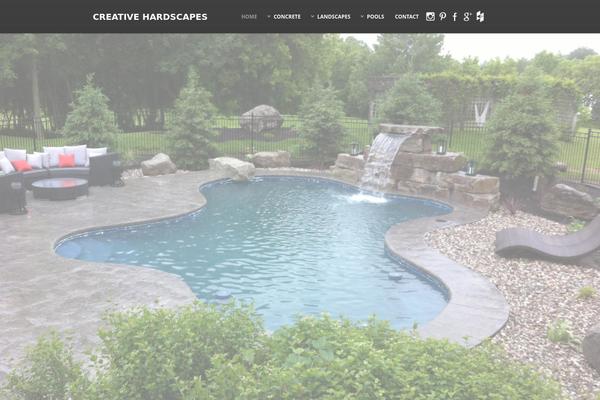 Scroller theme site design template sample
