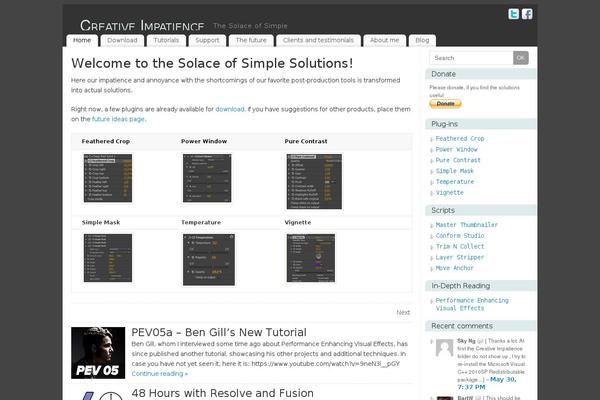 Site using Peekaboo plugin