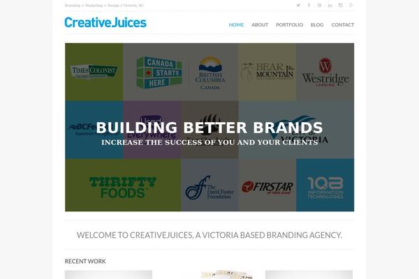 Purity theme site design template sample