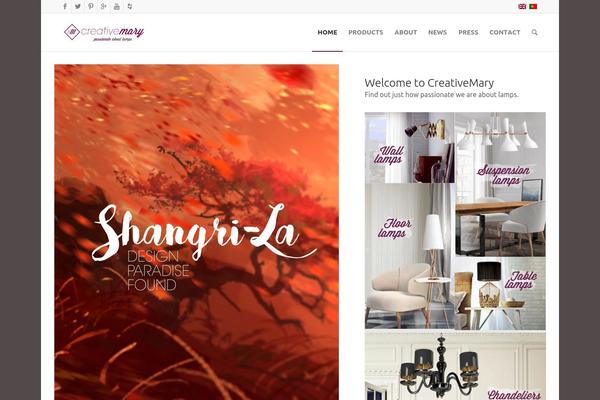 Shopkeeper Child theme site design template sample