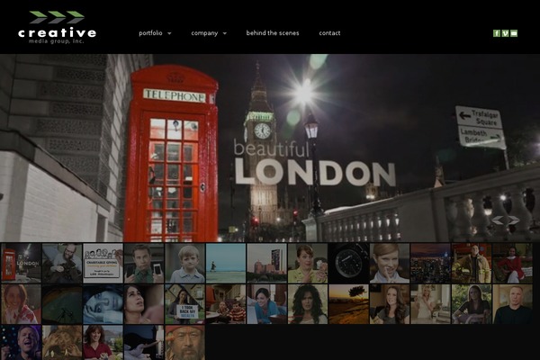 Fullscreen theme site design template sample