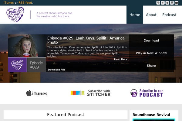 Playcast theme site design template sample