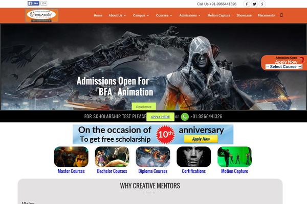 Creative theme site design template sample