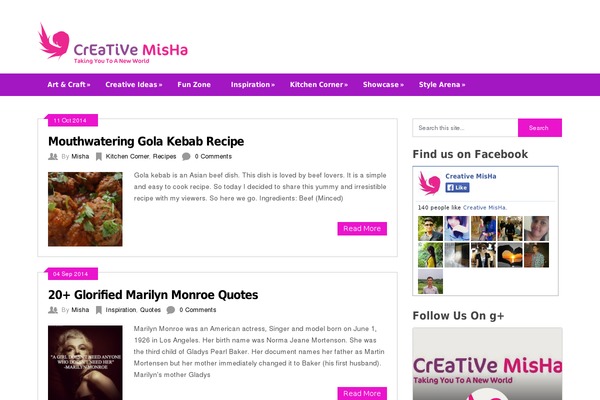Blossom Magazine theme site design template sample