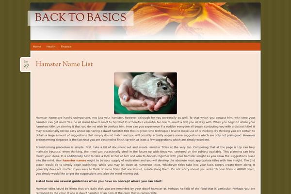Bouquet theme site design template sample