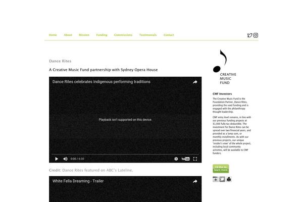 creativemusicfund.com site used Creativemusicfund