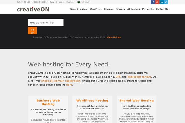 Site using Whmpress plugin