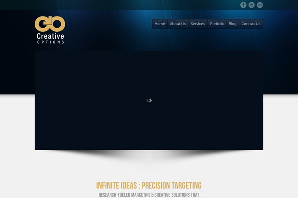 Options theme site design template sample