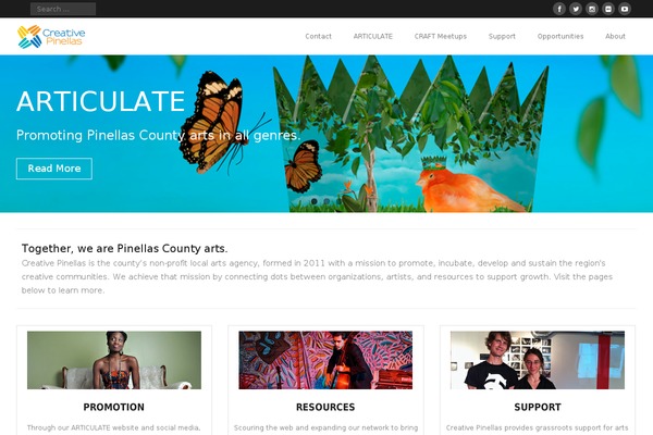Site using Meks Smart Social Widget plugin