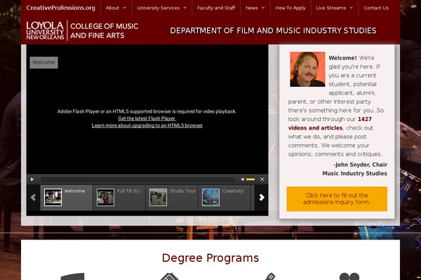 creativeprofessions.org site used Creativeprof