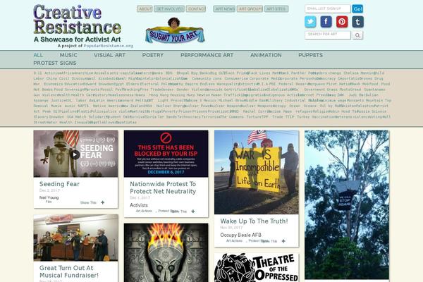 Pravda theme site design template sample