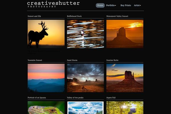 Photoria theme site design template sample