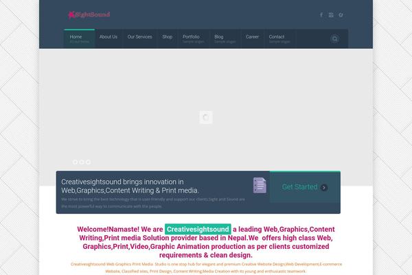 Flux theme site design template sample