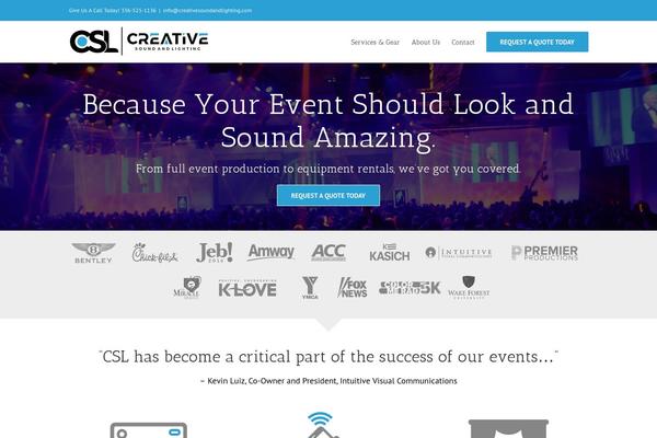 Swank theme site design template sample