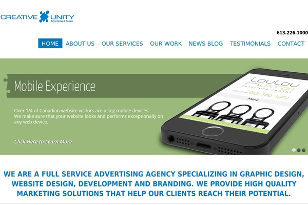Andante theme site design template sample