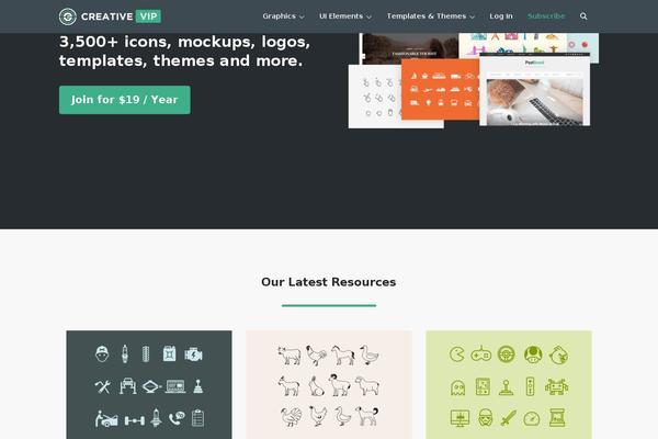 creativevip theme websites examples