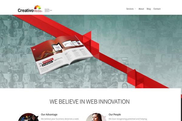 Creativo theme site design template sample