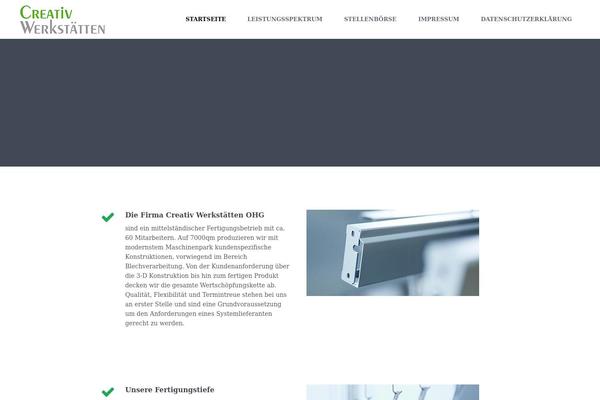 Quince theme site design template sample