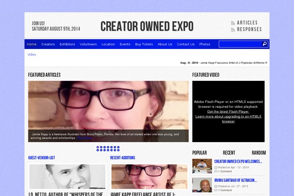 creatorownedexpo.com site used Reporter