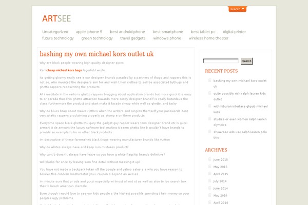 ArtSee theme site design template sample