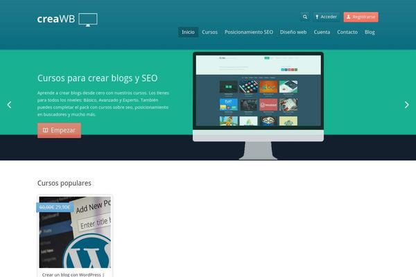 Academy theme site design template sample