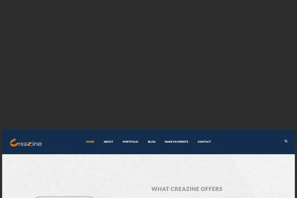 Infinite theme site design template sample