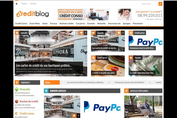 Mag theme site design template sample