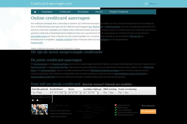 Creditcard theme site design template sample
