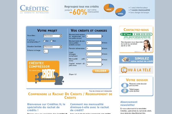 creditec.fr site used Creditec2013