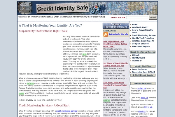 creditidentitysafe.com site used Creditid