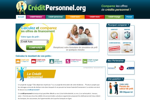 creditpersonnel.org site used Calculpret