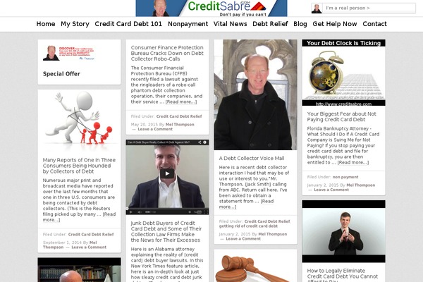 creditsabre.com site used Pin-it