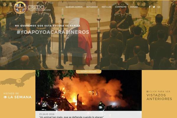 Credo theme site design template sample
