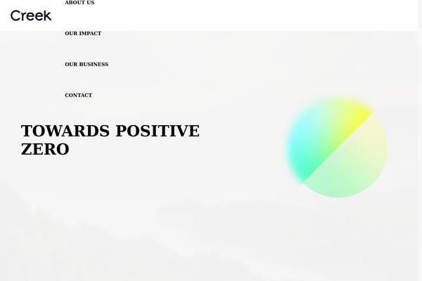 Creek theme site design template sample