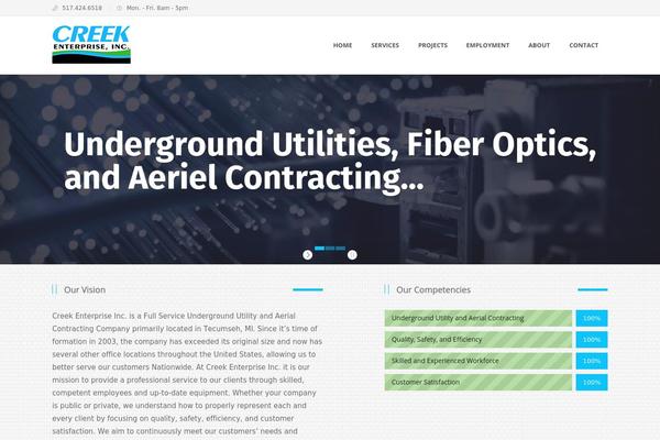 Uranium theme site design template sample