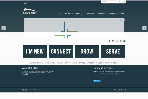 Site using Thechurchco plugin
