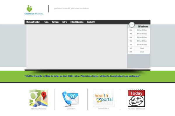 Doctor theme site design template sample