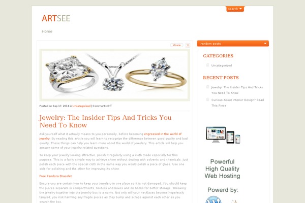 ArtSee theme site design template sample