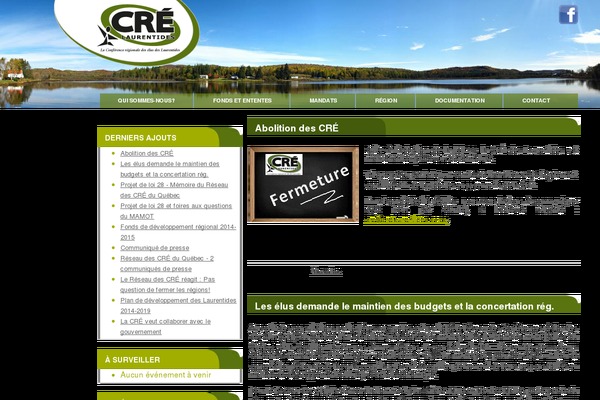 crelaurentides.qc.ca site used Cre