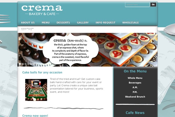 Bakes And Cakes theme site design template sample