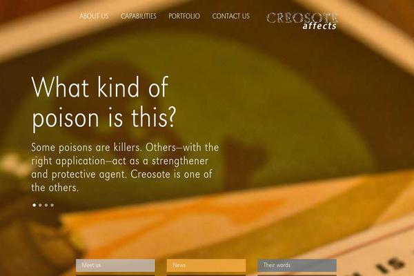 creosoteaffects.com site used Creosote