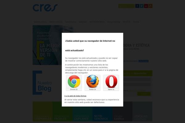 Site using Browser Rejector plugin