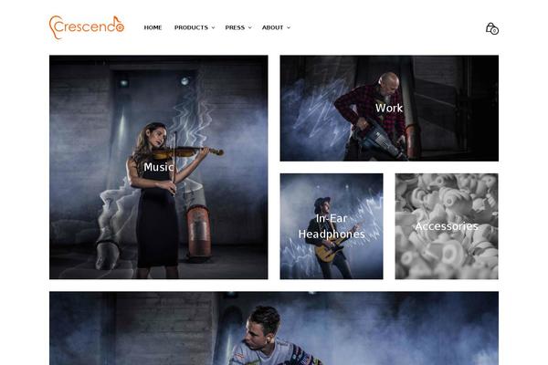 Crescendo theme site design template sample
