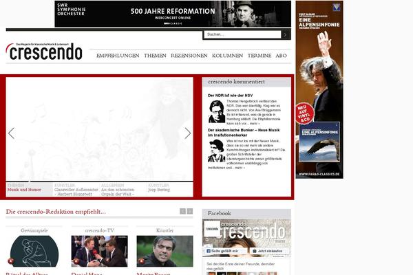 crescendo.de site used Crescendotheme
