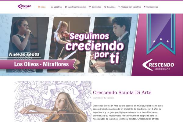 Crescendo theme site design template sample